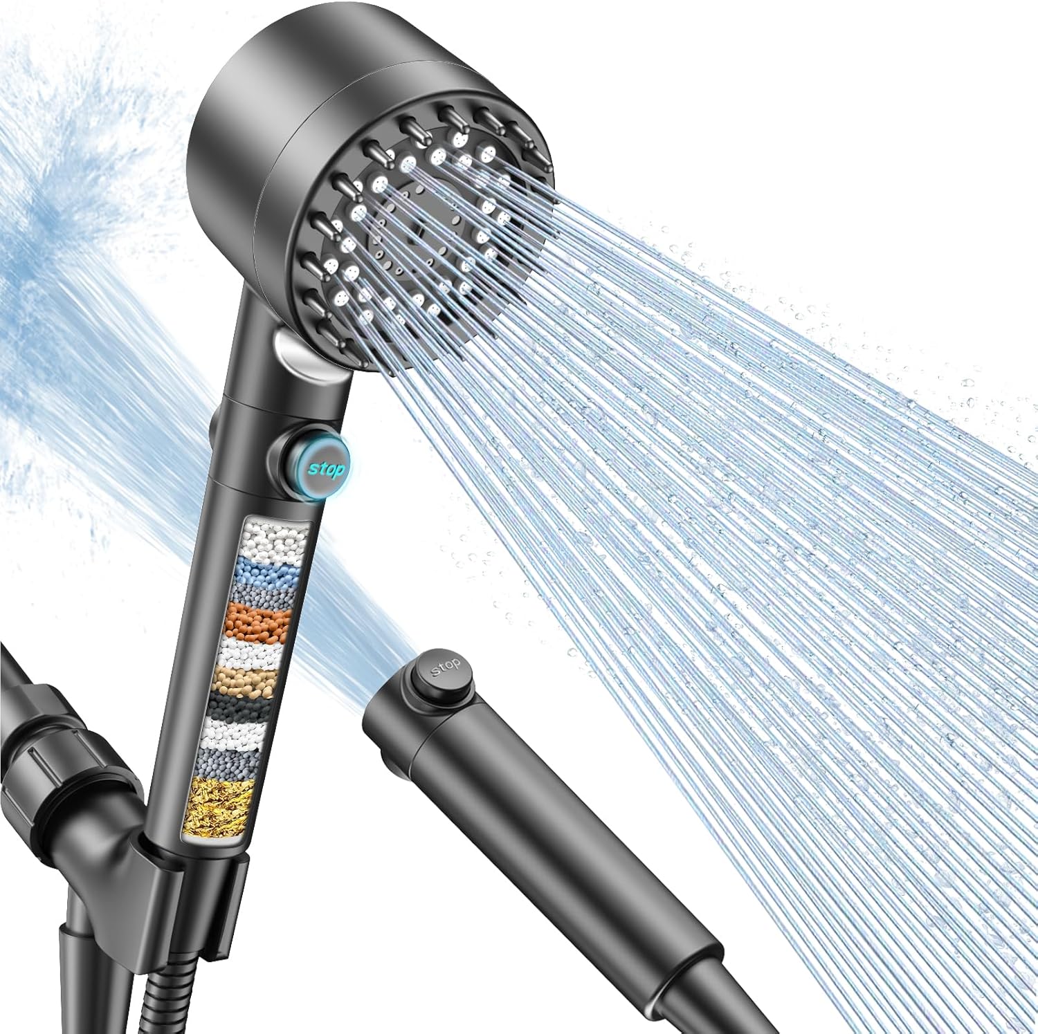 New Upgrade FEELSO DY5 Massage Handheld Filter Showerhead